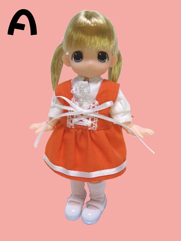 Chokochoko Moko-chan, Moko-chan [115490] (Cafe costume, Orange Clothes), Mama Chapp Toy, Obitsu Plastic Manufacturing, Action/Dolls, 1/6
